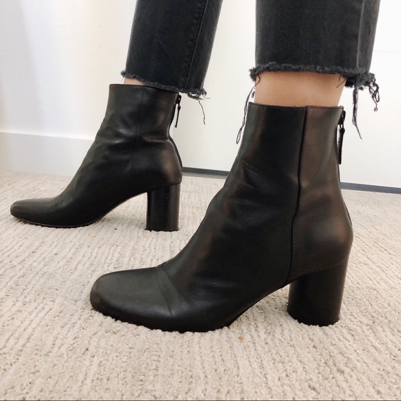Sandro Shoes - Sandro Sacha Leather Booties 7.5/38